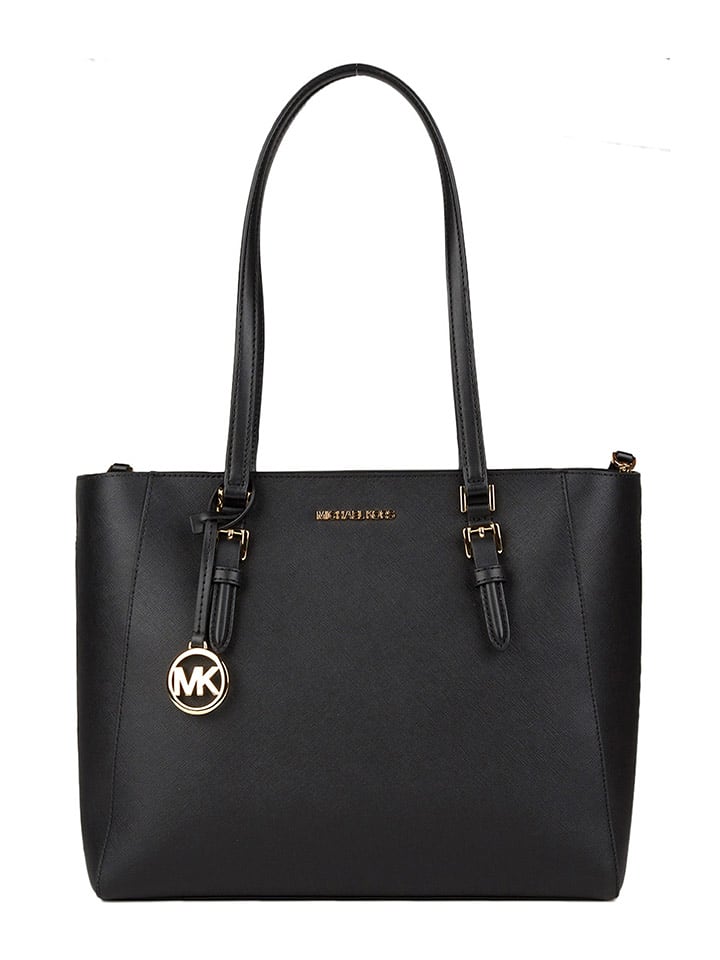 Michael Kors Skórzana torebka w kolorze czarnym - 35 x 30 x 10 cm rozmiar: onesize