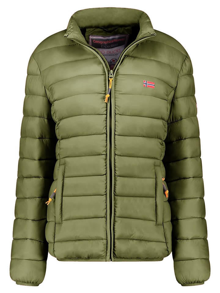 Geographical Norway Kurtka pikowana "Atikolor" w kolorze oliwkowym rozmiar: XXL