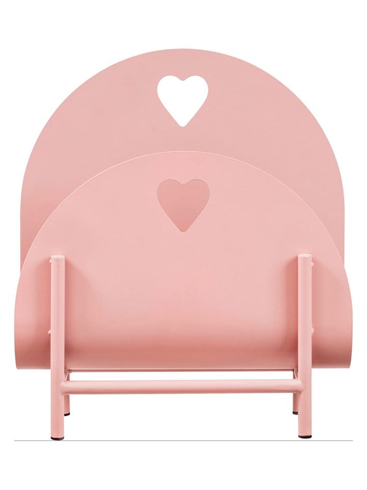 heine home Stojak w kolorze jasnoróżowym na gazety - 32 x 36,6 x 12 cm rozmiar: onesize