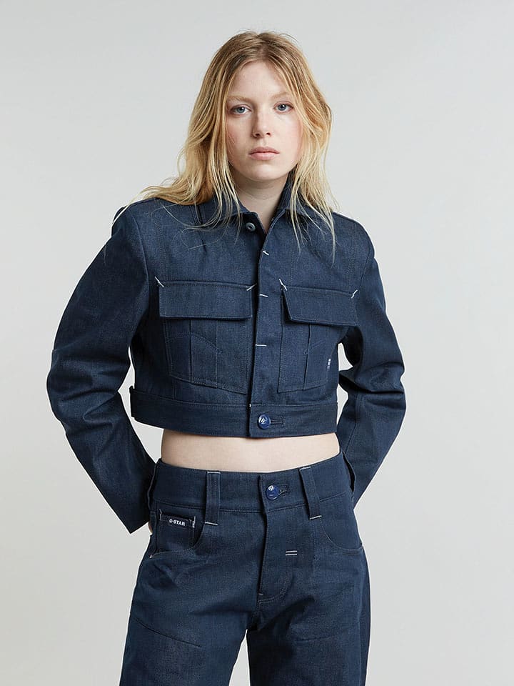 G-Star Kurtka dżinsowa w kolorze granatowym rozmiar: M