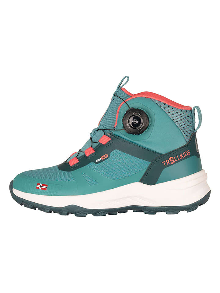 Trollkids Buty turystyczne "Trollfjord Mid XT" w kolorze turkusowym rozmiar: 38