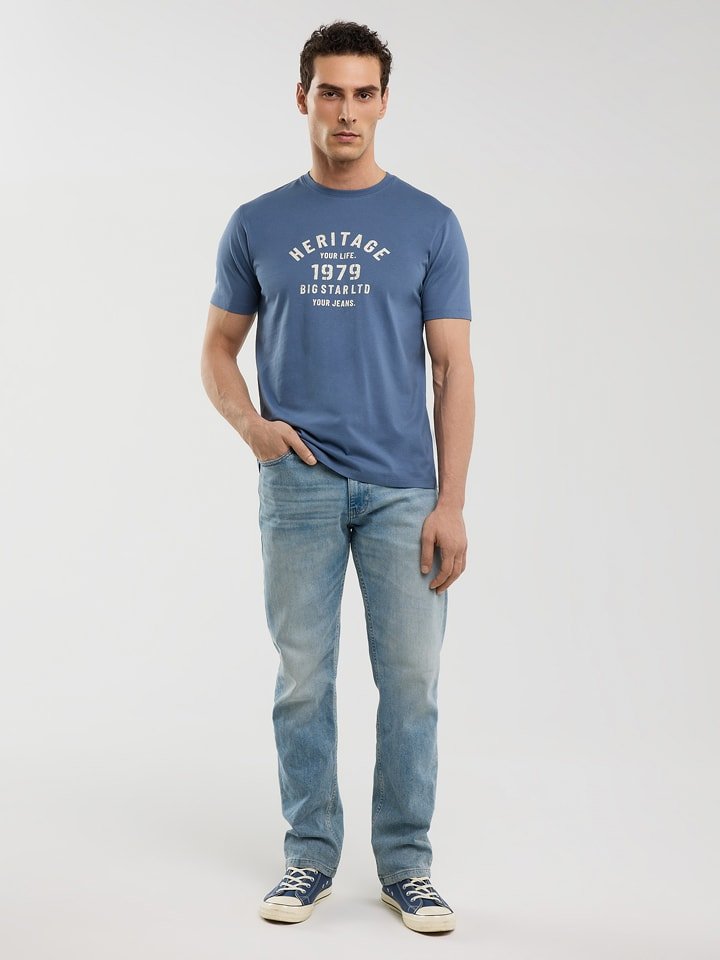 BIG STAR Koszulka w kolorze niebieskim rozmiar: 4XL