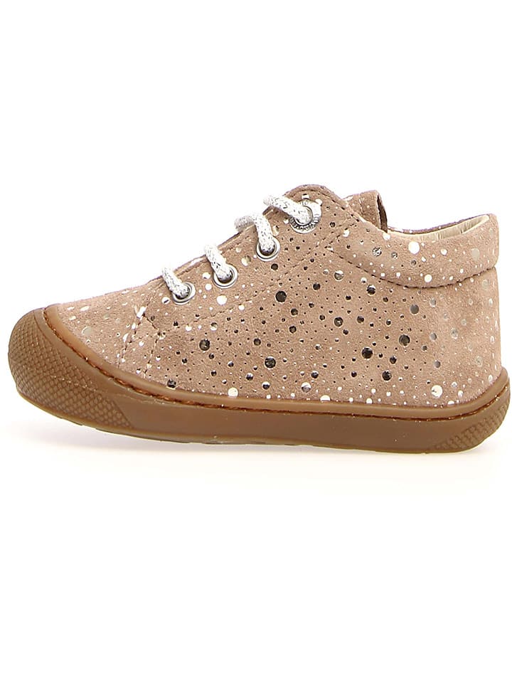 Naturino Skórzane buty "Cocoon" w kolorze jasnobrązowym do nauki chodzenia rozmiar: 19