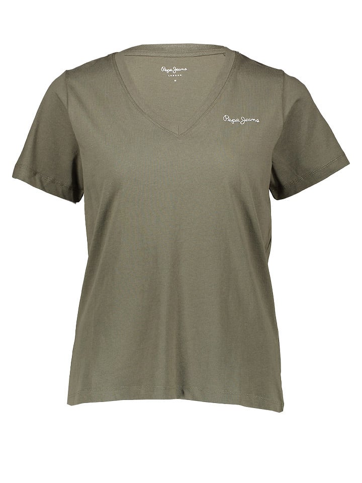 Pepe Jeans Koszulka w kolorze khaki rozmiar: M