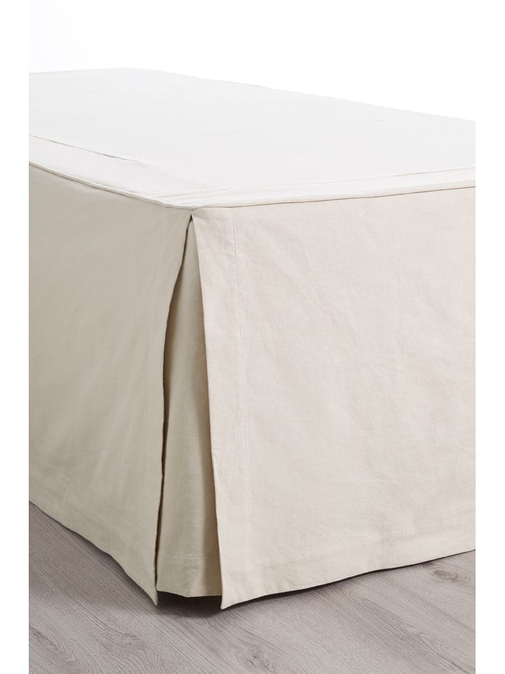 Ellos Home Falbana "Shelby" w kolorze kremowym na łóżko rozmiar: 90x200 cm