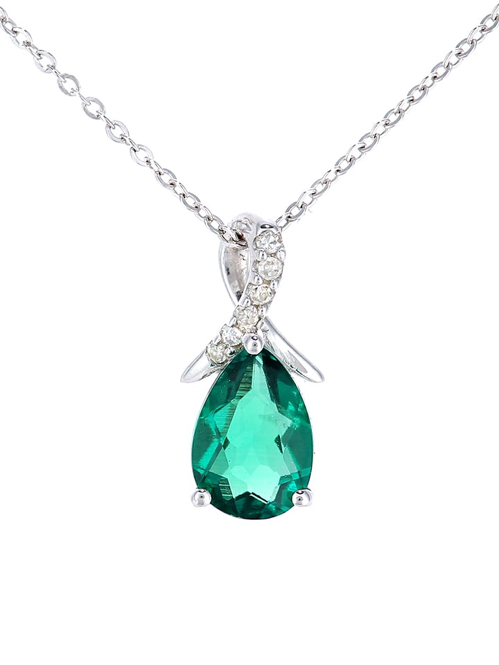 Revoni Złoty naszyjnik z diamentową zawieszką - dł. 46 cm rozmiar: onesize