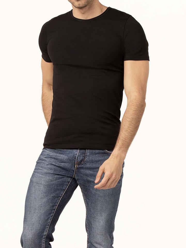 COTONELLA Koszulka w kolorze czarnym rozmiar: XL