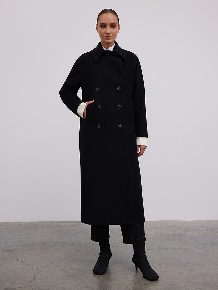 BGN Płaszcz przejściowy w kolorze czarnym rozmiar: 38