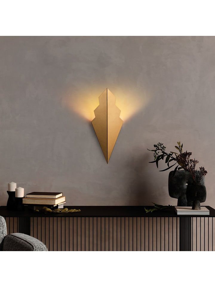 Opviq Lampa ścienna w kolorze złotym - 17 x 40 cm rozmiar: onesize