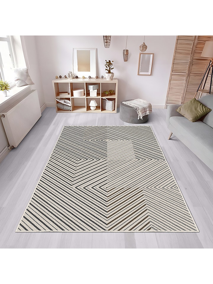 CARPET DIEM Dywan w kolorze szaro-kremowo-brązowym rozmiar: 120x180 cm