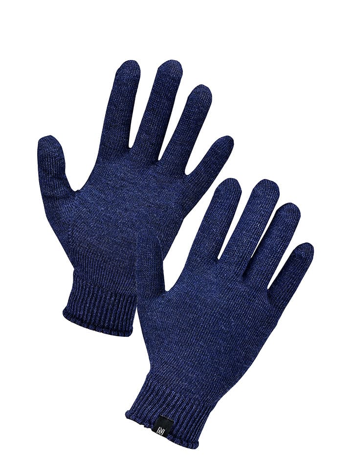 Norfolk Wełniane rękawiczki w kolorze granatowym rozmiar: L/XL
