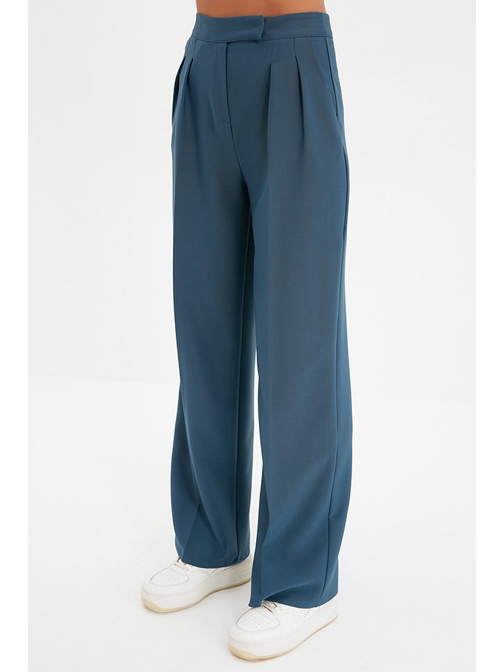 trendyol Spodnie w kolorze niebieskim rozmiar: 38