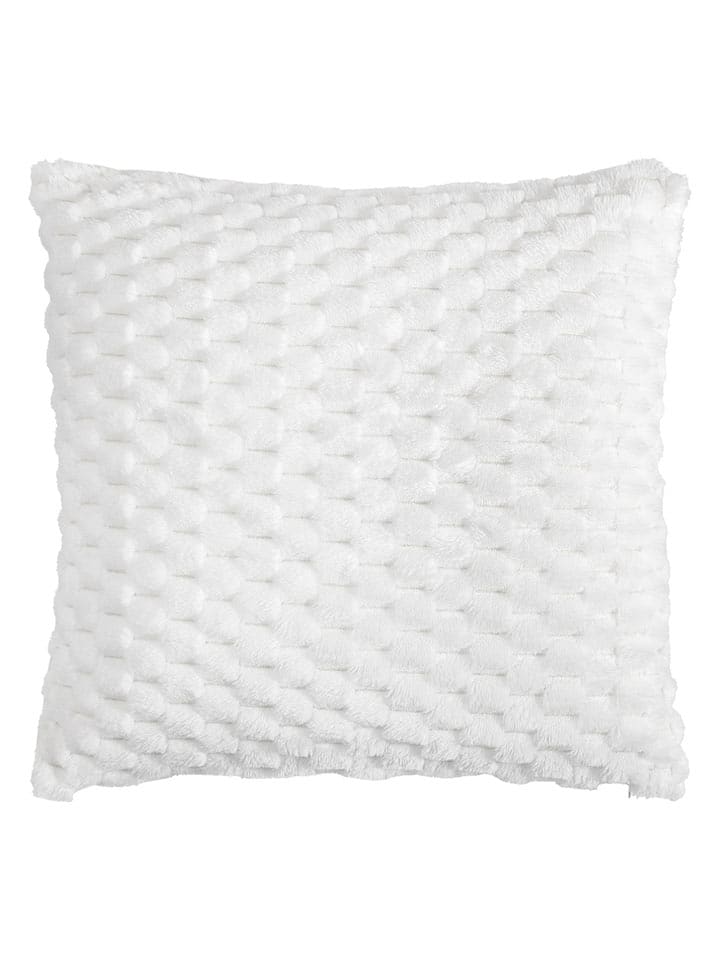 Magma Heimtex Pluszowa poszewka "Kalima" w kolorze białym na poduszkę - 45 x 45 cm rozmiar: onesize