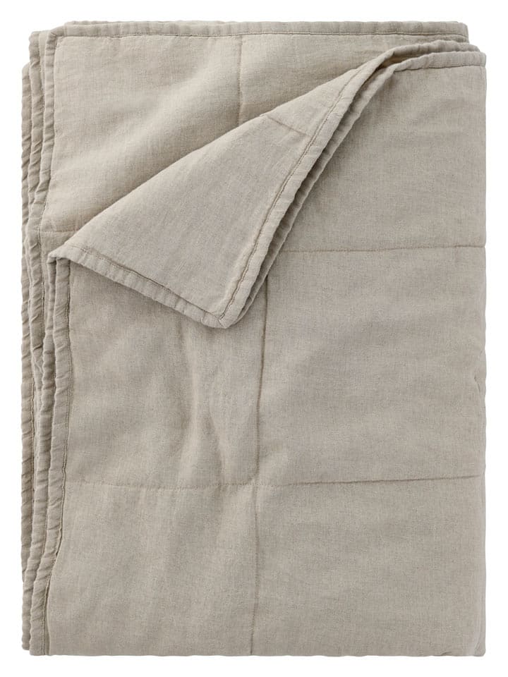 Ellos Home Lniana narzuta "Candice" w kolorze szarym rozmiar: 260x260 cm