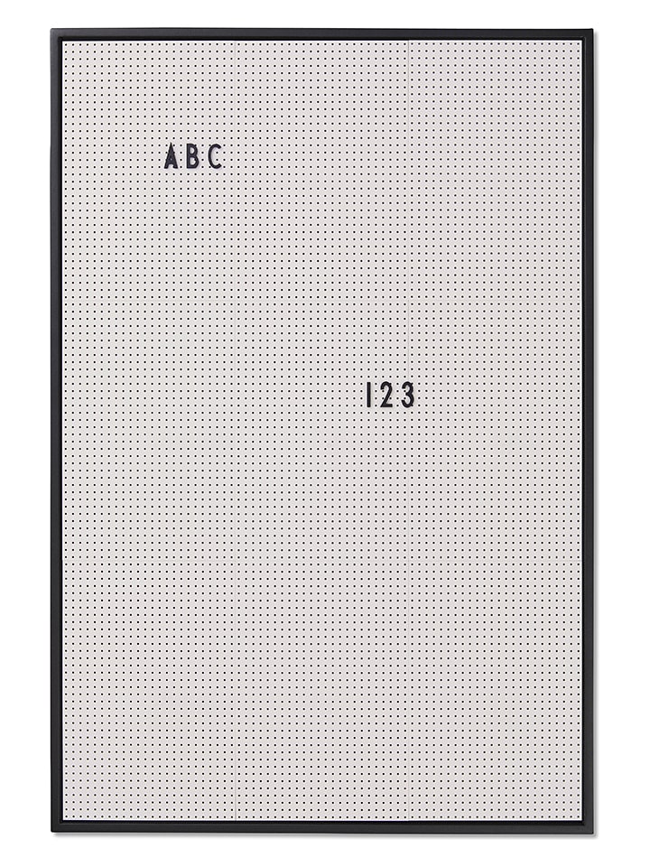 Design Letters Tablica ogłoszeń w kolorze szarym - A4 rozmiar: onesize