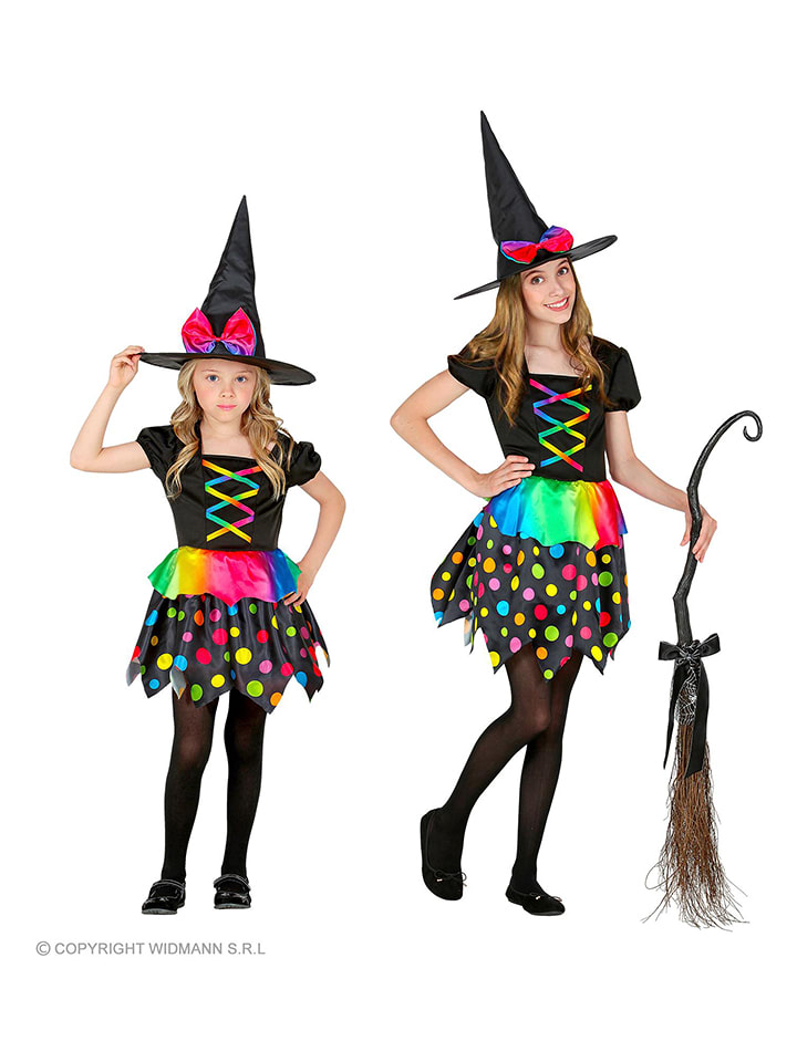 Carnival Party 2-częściowy kostium w kolorze czarnym ze wzorem rozmiar: 128