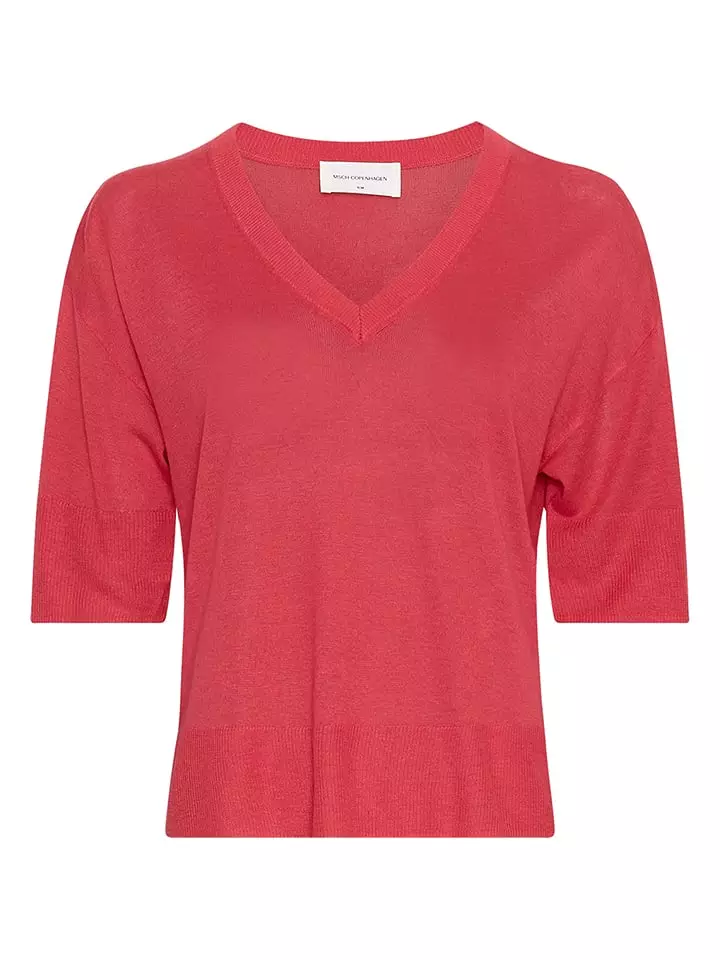 MOSS COPENHAGEN Bluzka w kolorze czerwonym rozmiar: M/L