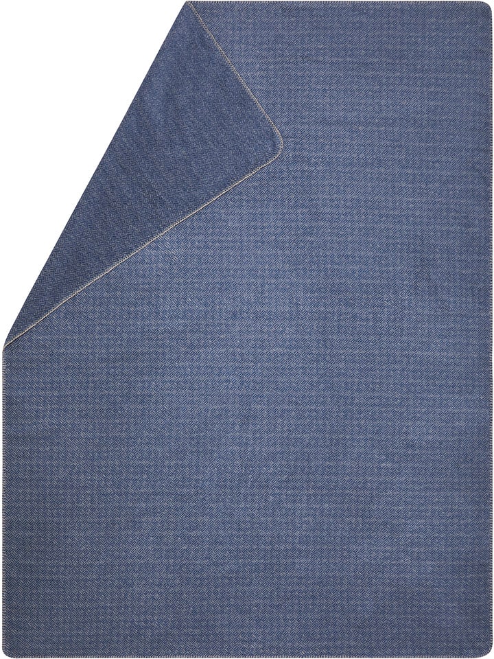 David Fussenegger Koc "Savona - Faux Uni" w kolorze niebieskim rozmiar: 200x150 cm