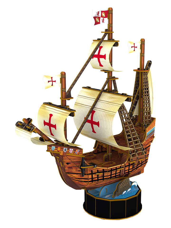 MGM 93-częściowe puzzle 3D "Bateau Santa Maria" - 6+ rozmiar: onesize
