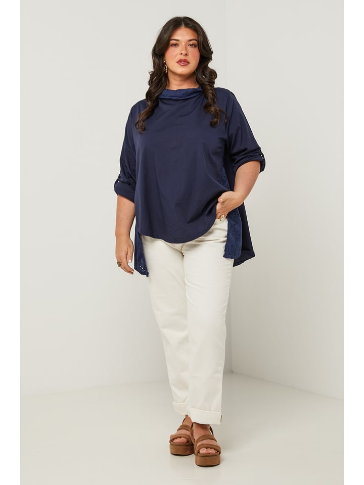 Curvy Lady Bluzka w kolorze granatowym rozmiar: 48/50