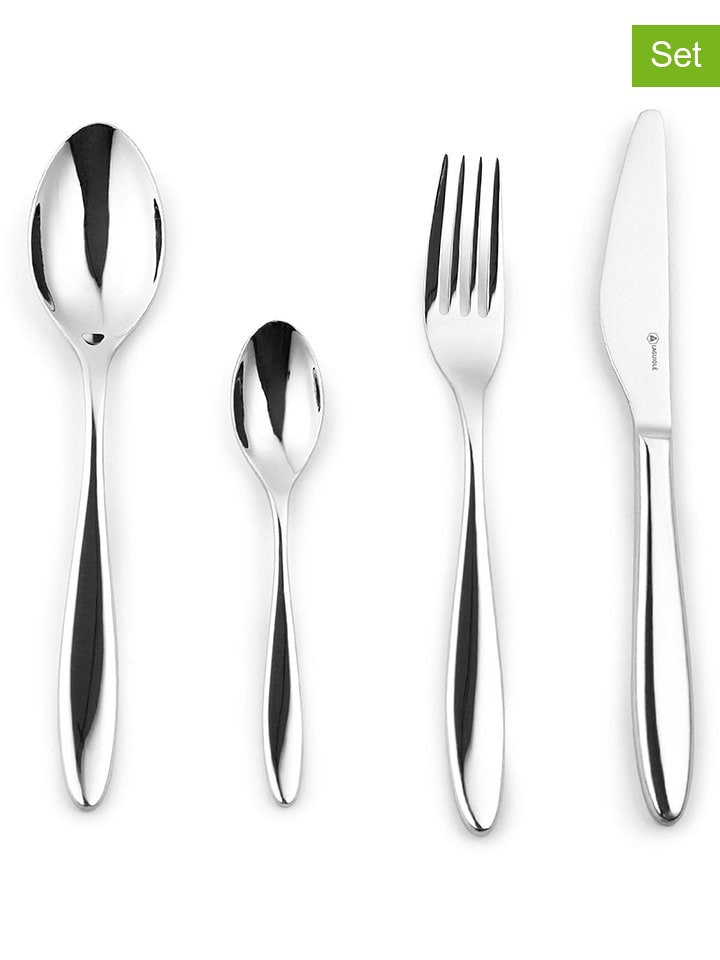 Laguiole 24-częściowy zestaw sztućców " Pivoine" w kolorze srebrnym rozmiar: onesize