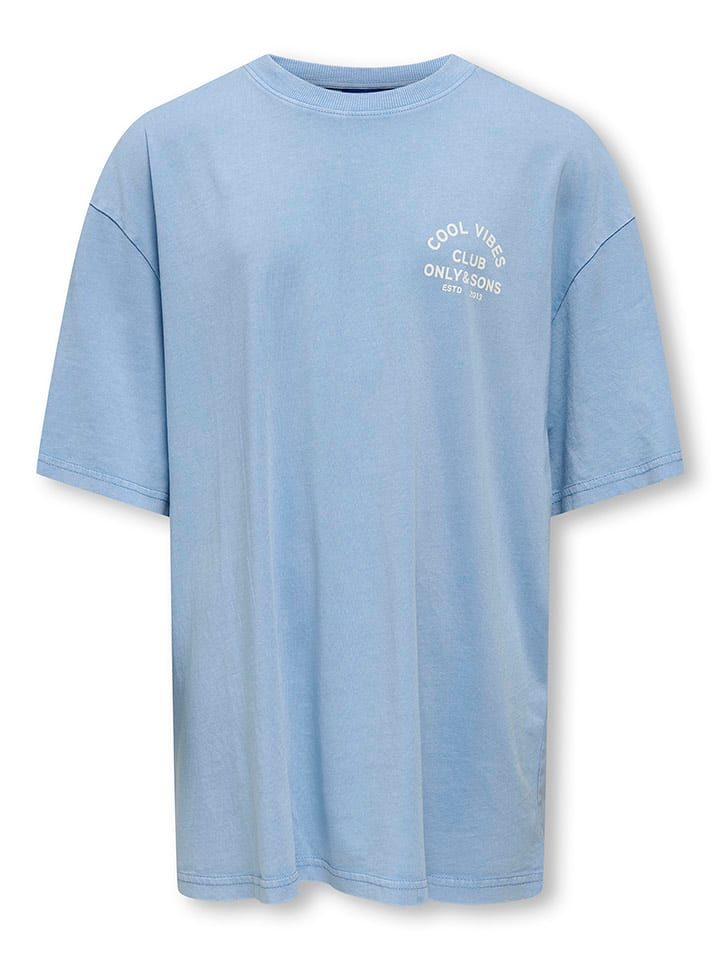 Only&Sons Koszulka "Milane" w kolorze błękitnym rozmiar: 146/152