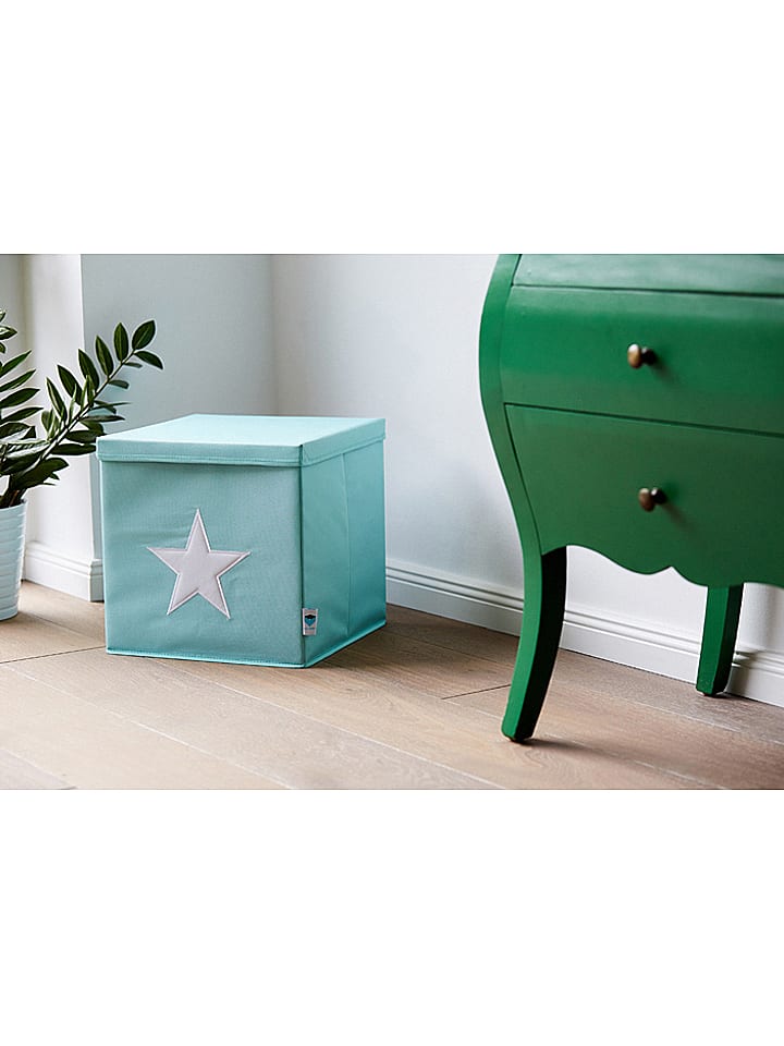 STORE IT Pudełko w kolorze turkusowo-białym - 33 x 33 x 33 cm rozmiar: onesize