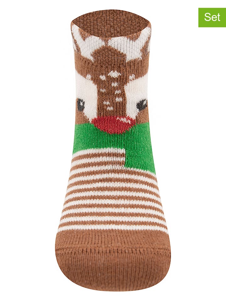 ewers Skarpety (2 pary) w kolorze jasnobrązowym rozmiar: 27-30