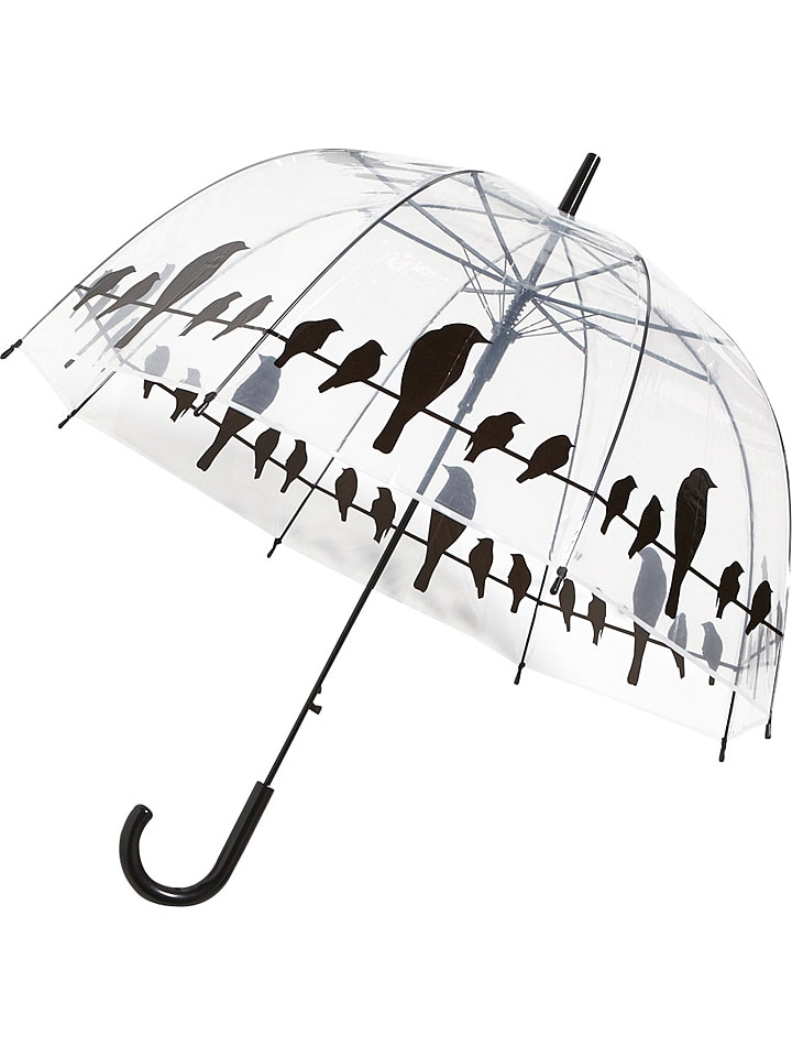 Esschert Design Parasol "Birds" w kolorze czarnym - Ø 83 cm rozmiar: onesize