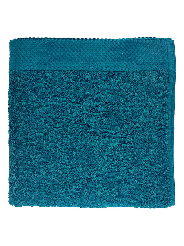 Soft by Perle de Coton Dywanik łazienkowy w kolorze morskim - 50 x 80 cm rozmiar: 100x150 cm