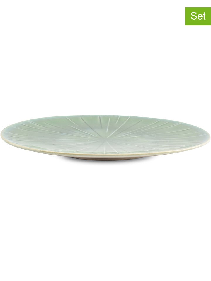 Salt and Pepper Talerze obiadowe (4 szt.) "Eclipse" w kolorze turkusowo-zielonym - Ø 28 cm rozmiar: onesize