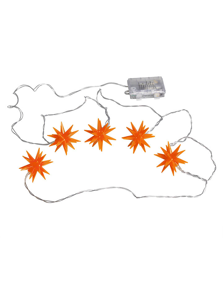 Hollybell Łańcuch świetlny LED w kolorze pomarańczowym - Ø 6 cm rozmiar: onesize