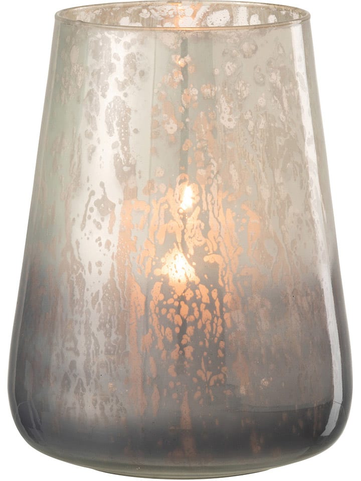 J Line Świecznik w kolorze szarym - wys. 22,5 x Ø 17,5 cm rozmiar: onesize