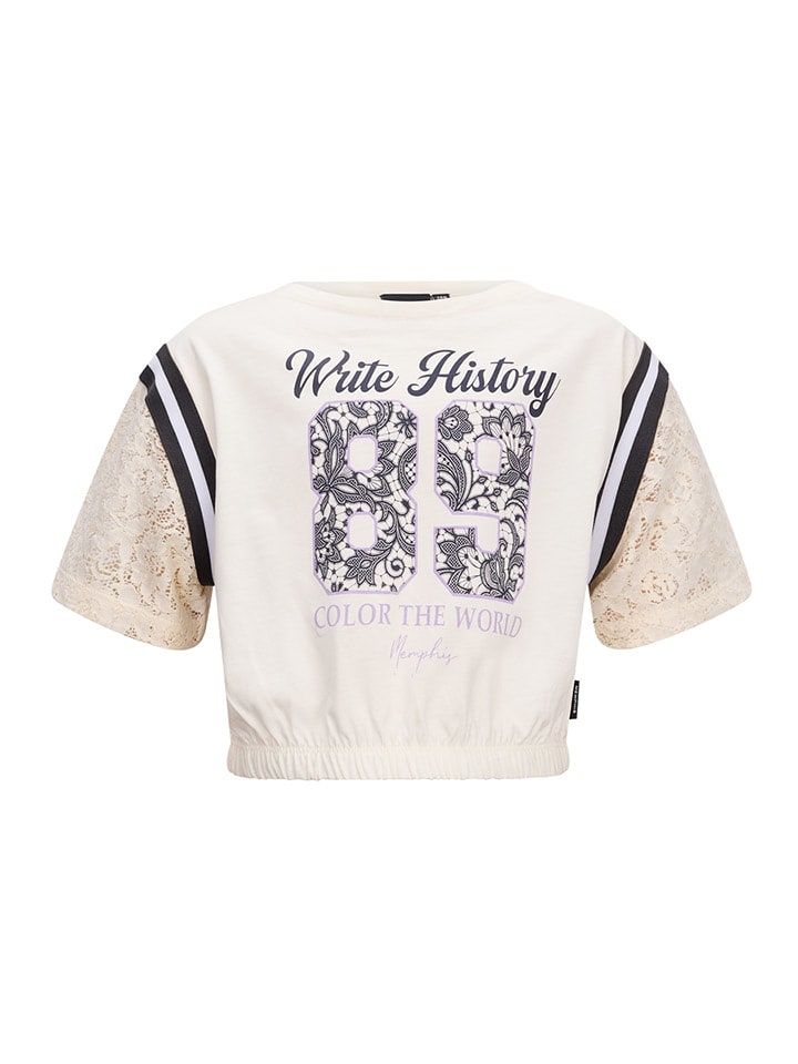 Retour Koszulka w kolorze kremowym rozmiar: 158/164