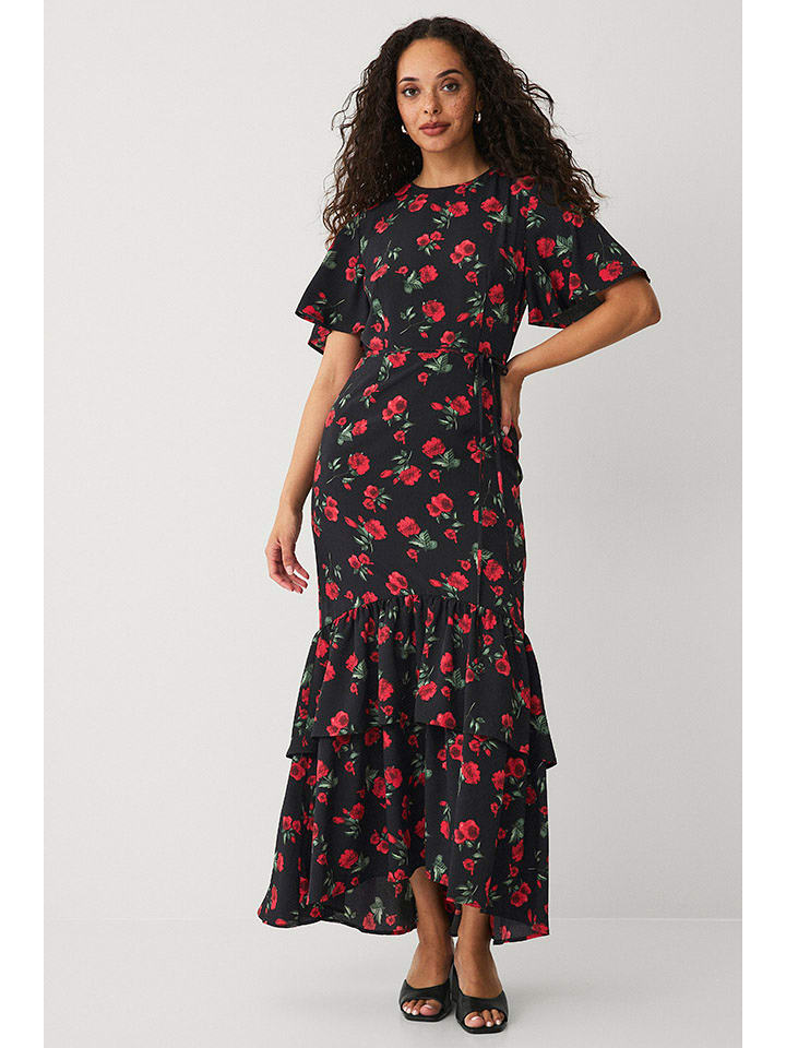 ellos Sukienka "Alisa" w kolorze czerwono-czarnym rozmiar: 44