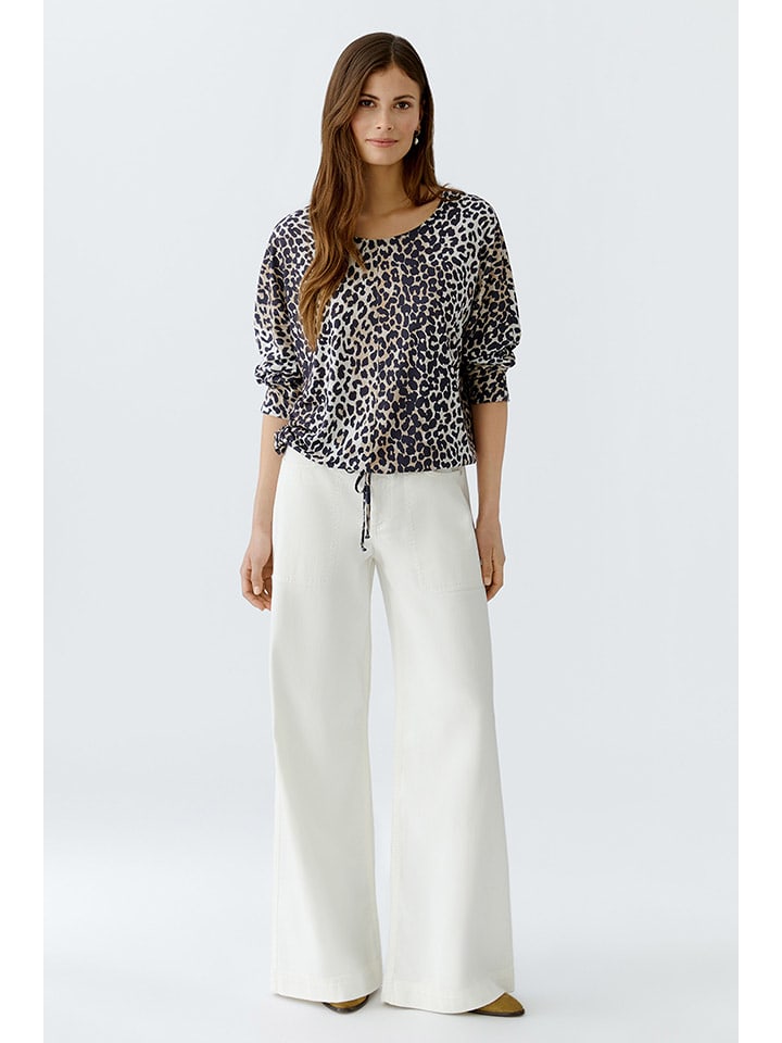 Oui Bluzka w kolorze czarno-karmelowym rozmiar: 38