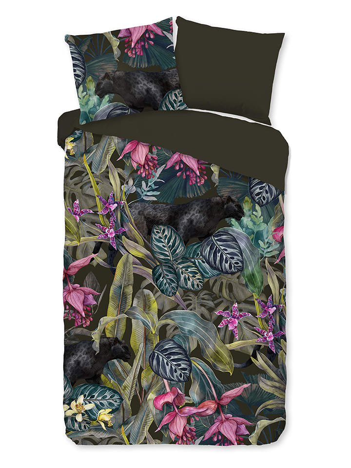 Pure Komplet pościeli "Samurai" w kolorze czarnym ze wzorem z mikrofibry rozmiar: 135x200 cm