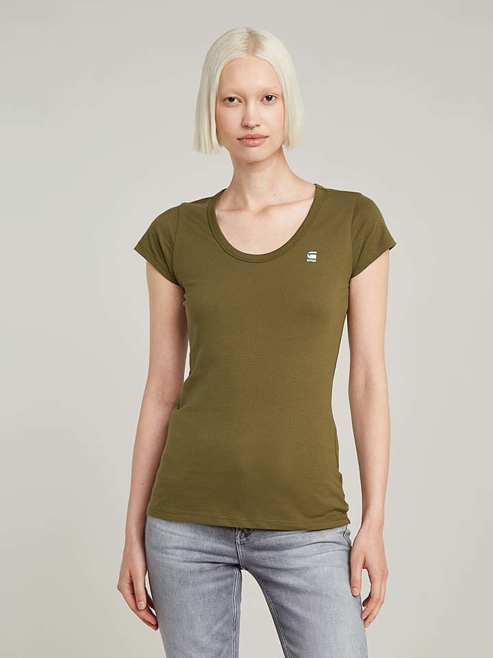 G-Star Koszulka w kolorze khaki rozmiar: S