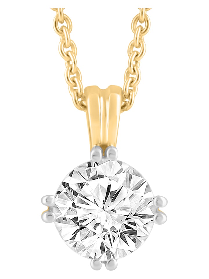 Diamonds lab grown Złota zawieszka z diamentem rozmiar: onesize