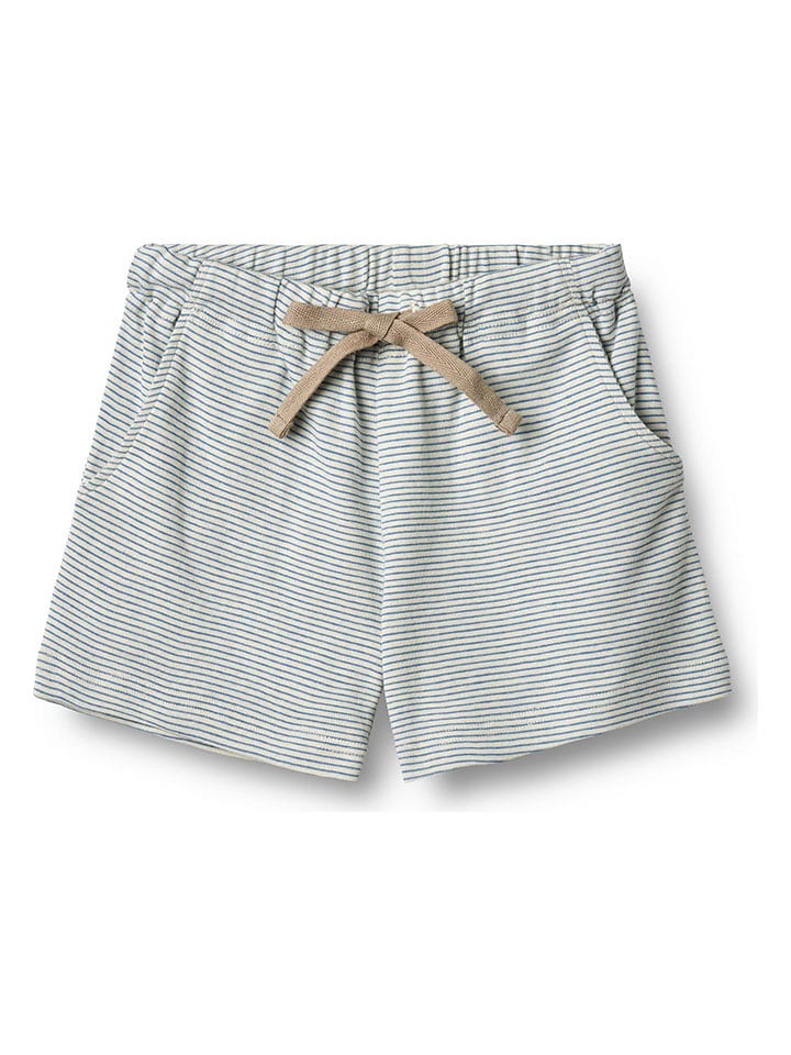 Wheat Szorty "Kalle" w kolorze biało-niebieskim rozmiar: 128