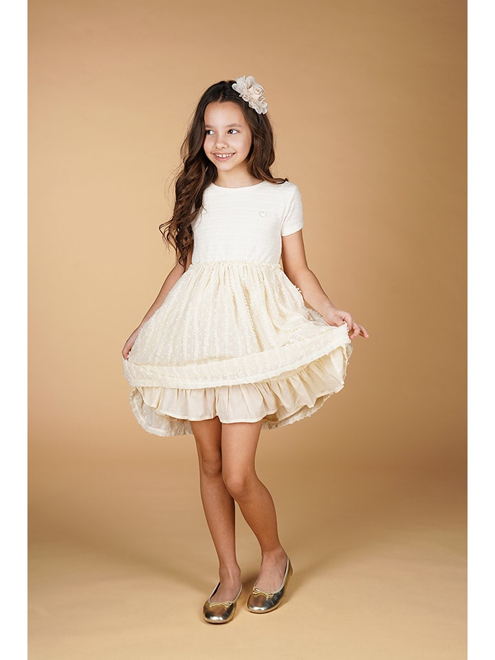 Le Chic Sukienka "Smoor" w kolorze kremowym rozmiar: 152