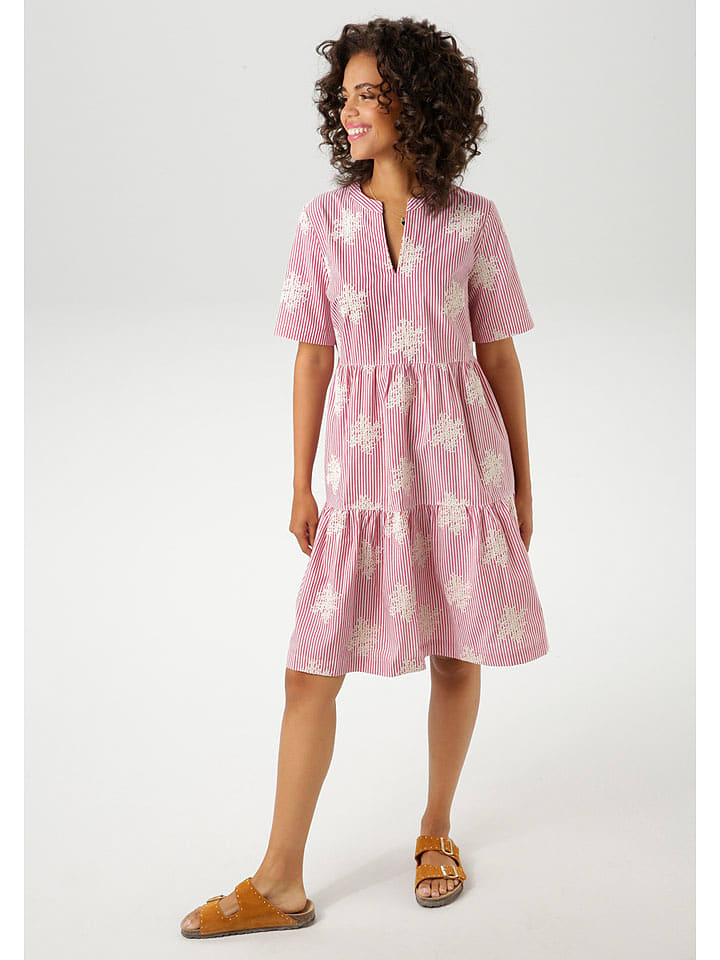 Aniston Sukienka w kolorze jasnoróżowo-białym rozmiar: 46