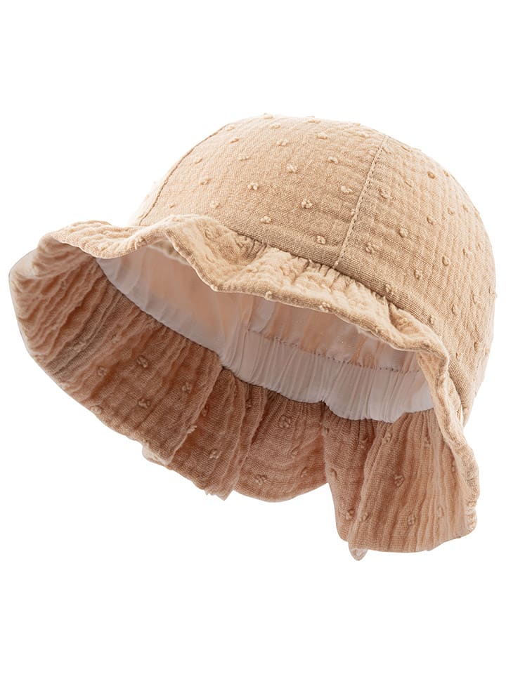 Sterntaler Kapelusz "Punkte" w kolorze beżowym rozmiar: 49 cm