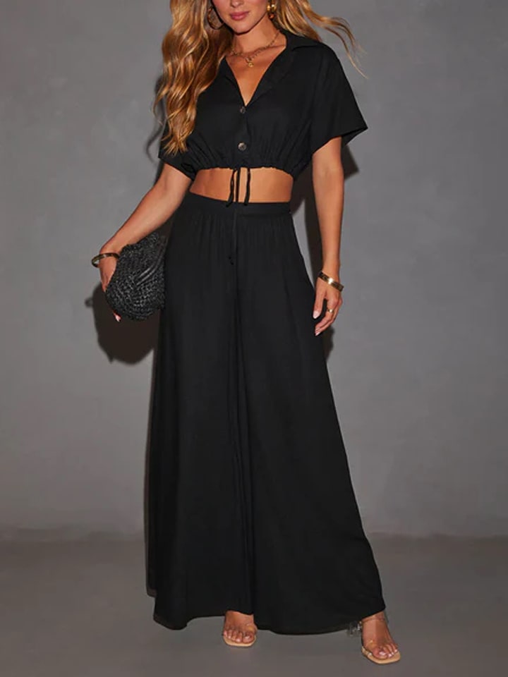 Milan Kiss Spodnie w kolorze czarnym rozmiar: S