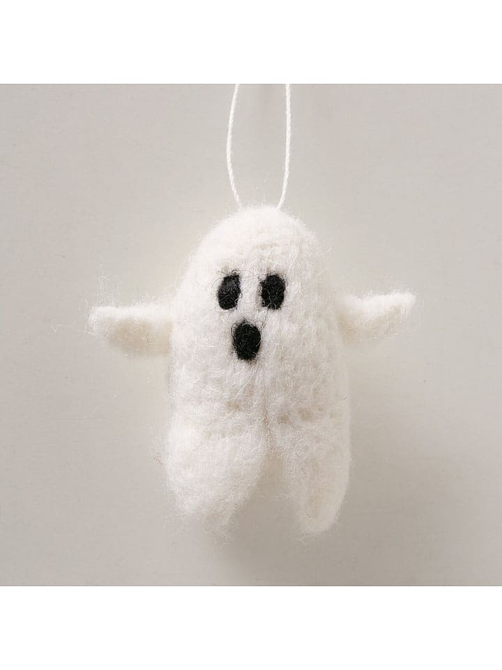 Boltze Zawieszka dekoracyjna "Geesty" w kolorze białym - wys. 6,5 cm rozmiar: onesize