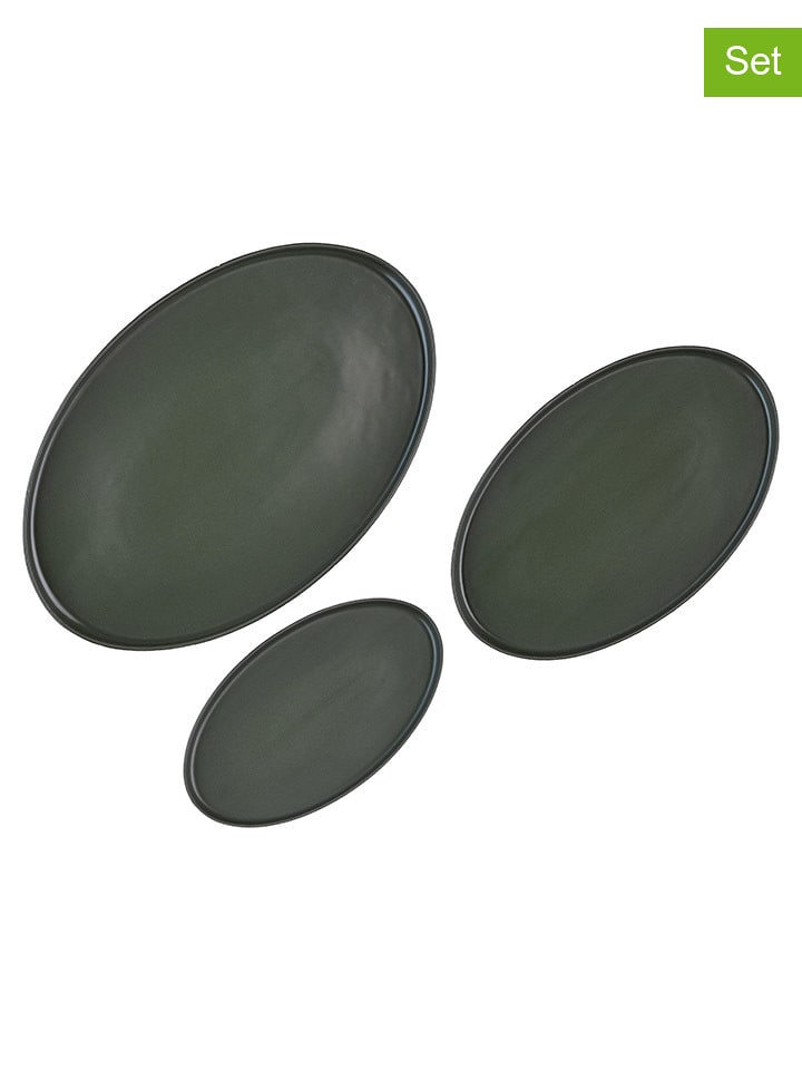 Björn Półmiski (3 szt.) "Scandi" w kolorze oliwkowym rozmiar: onesize