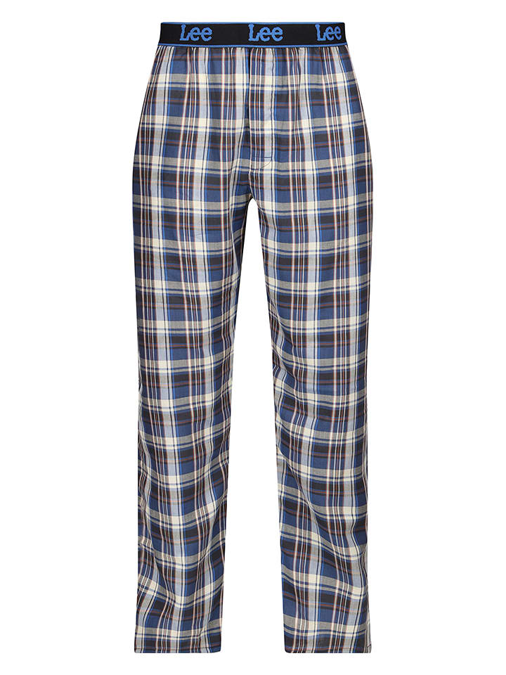 LEE Underwear Spodnie piżamowe "Yukon" w kolorze niebiesko-szarym rozmiar: S