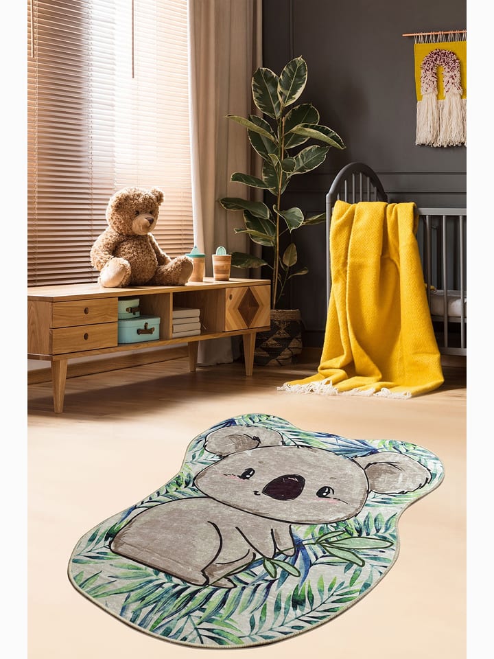 Mioli Dywan "Koala" w kolorze szaro-zielonym rozmiar: 80x100 cm