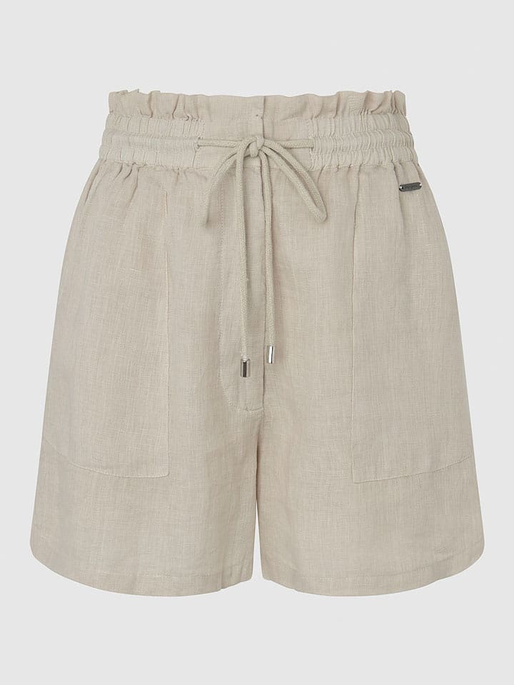Pepe Jeans Szorty "Corina" w kolorze beżowym rozmiar: M