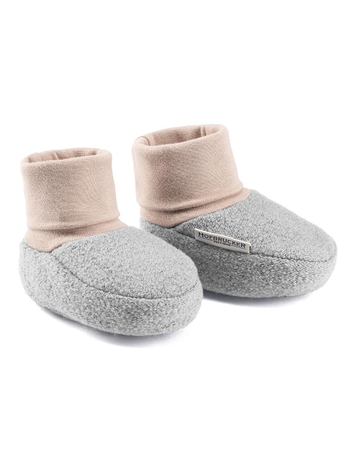 Hofbrucker Wełniane buty "Elias" w kolorze szarym do raczkowania rozmiar: 16/17